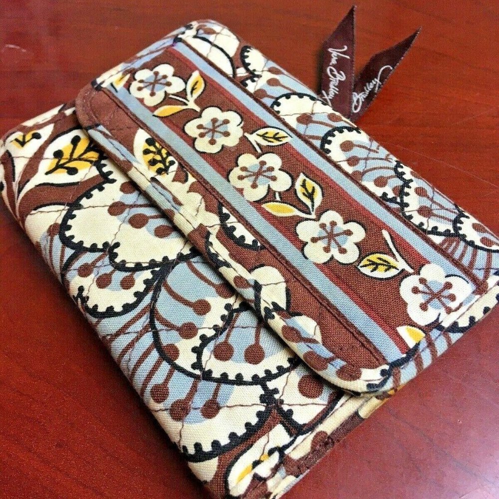 Vera Bradley Wallet with Button Snap Multiple Fold